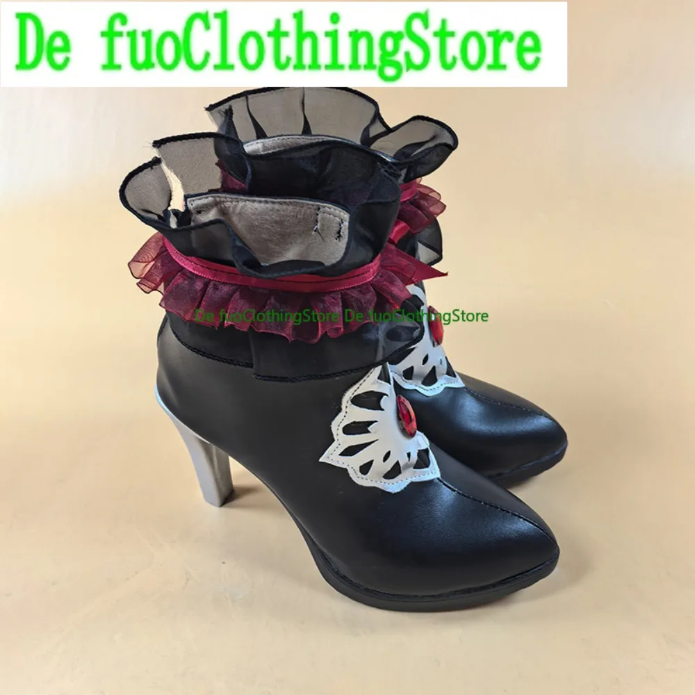 

Defuo Identity V, обувь для косплея Miss Pomegranate Butterfly для маленьких девочек, обувь и ботинки для ролевых игр в стиле аниме, вечерние ботинки на Хэллоуин