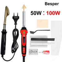 50W / 100W Car Bumper Repair Electric Soldering Iron, Thermal Stapler Crack Repair Smoothing Tool, Home Leather Ironing Tools