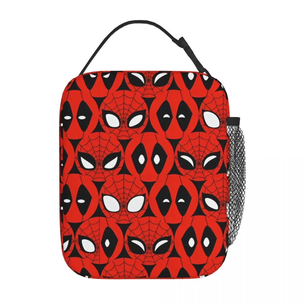 Spider-Man Spiderman Hero Isolierte Lunchtaschen, große wiederverwendbare Thermotasche, Tragetasche, Lunchbox, Strand, Reisen, Lebensmitteltasche