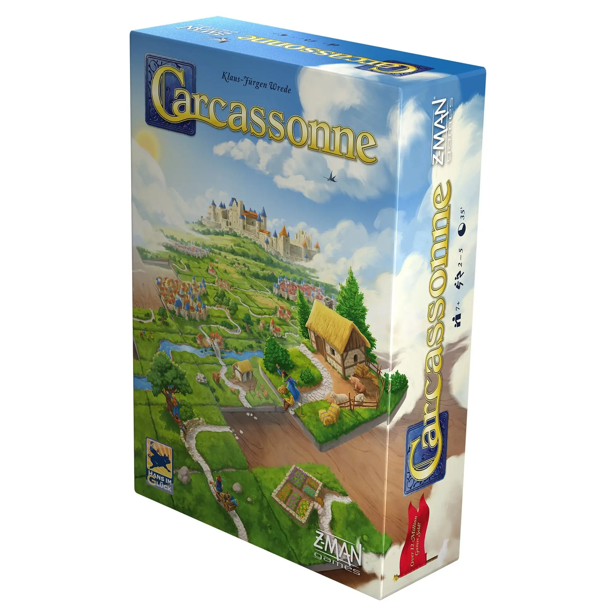 

Carcassonne Strategy Board Game for Ages 7 and Up Family Fun Tactical Tile Placement Game