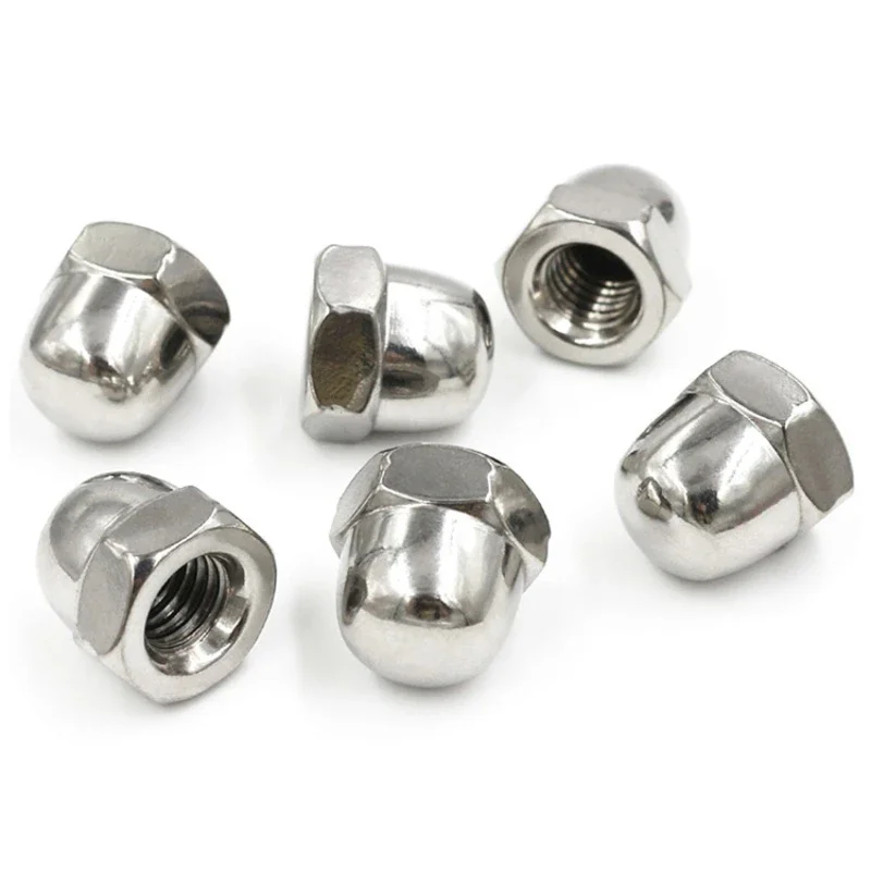 1pcs M8 M10 M12 M14 M16 M20 （pitch=1/1.25/1.5mm）304 Stainless Steel Fine thread Nuts/Cap Nuts