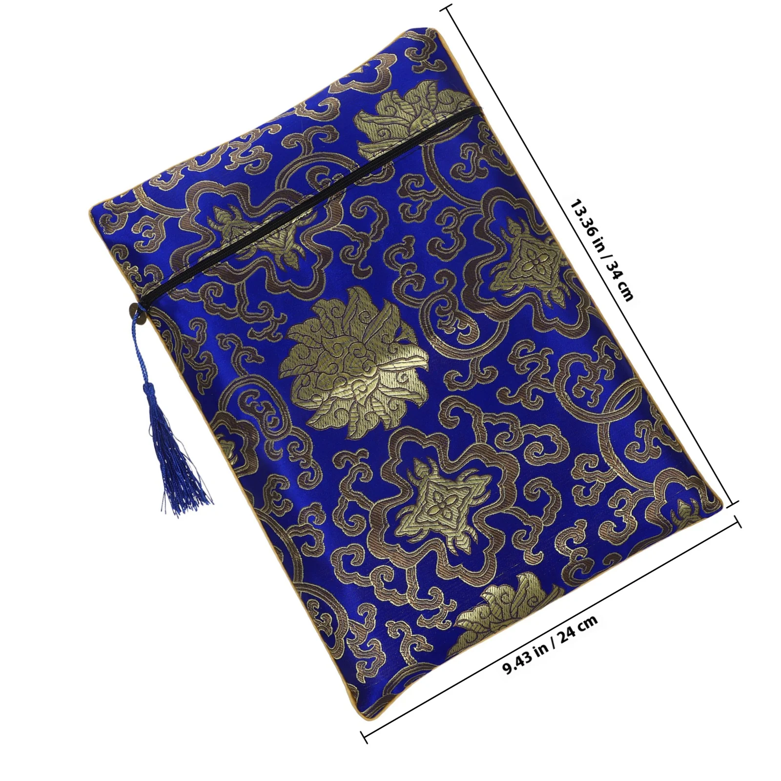 Large Capacity Pen Bag Bible Book Bag Notebook Cover Decorative Stationery Bag Portable Storage Bag Pencil Case Zipper Design