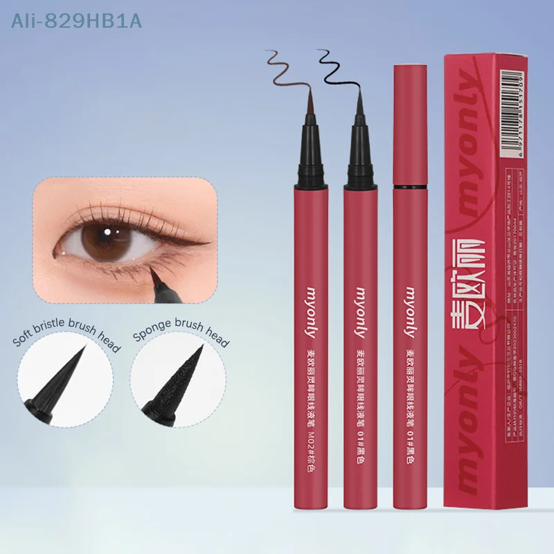 Super feiner flüssiger Eyeliner weicher Haar Schwamm kopf glatt wasserdicht schweiß fest Anti-Wisch schnell trocknender Eyeliner langlebig