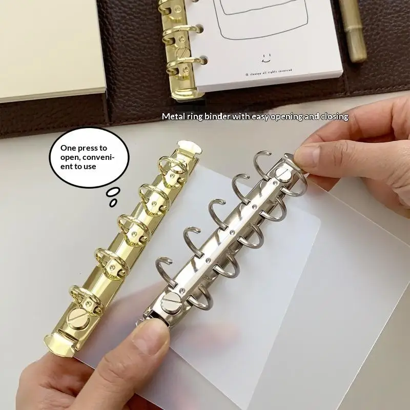[COA]M5 Loose Leaf Side Insert Board Pad Secondary Ring DIY Partition Binder Clip Handmade Office Stationery[COA]