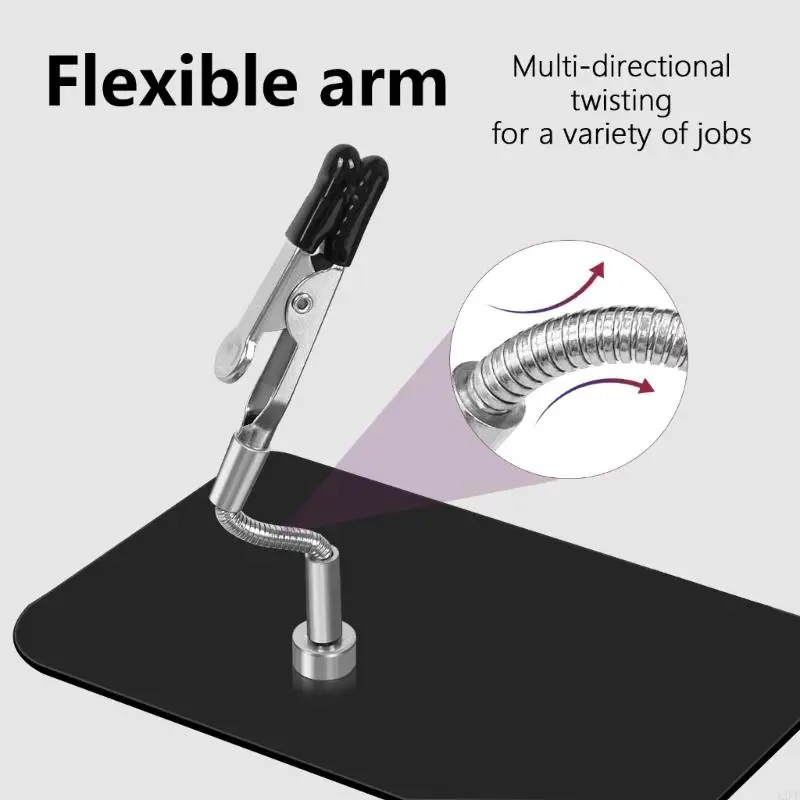 12PF固定クリップホルダー105mmはんだ付けステーションの調整可能自動車電子溶接アシスタントはんだサードハンドツール