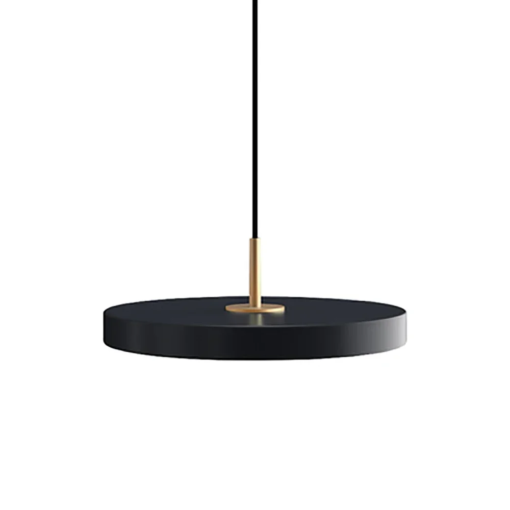 Imagem -06 - Norte da Europa Minimalista Metal Pingente de Luz Lâmpada Pendurada Criativo Moderno Simples Pires Redondos para Cama Sala Jantar Iluminação