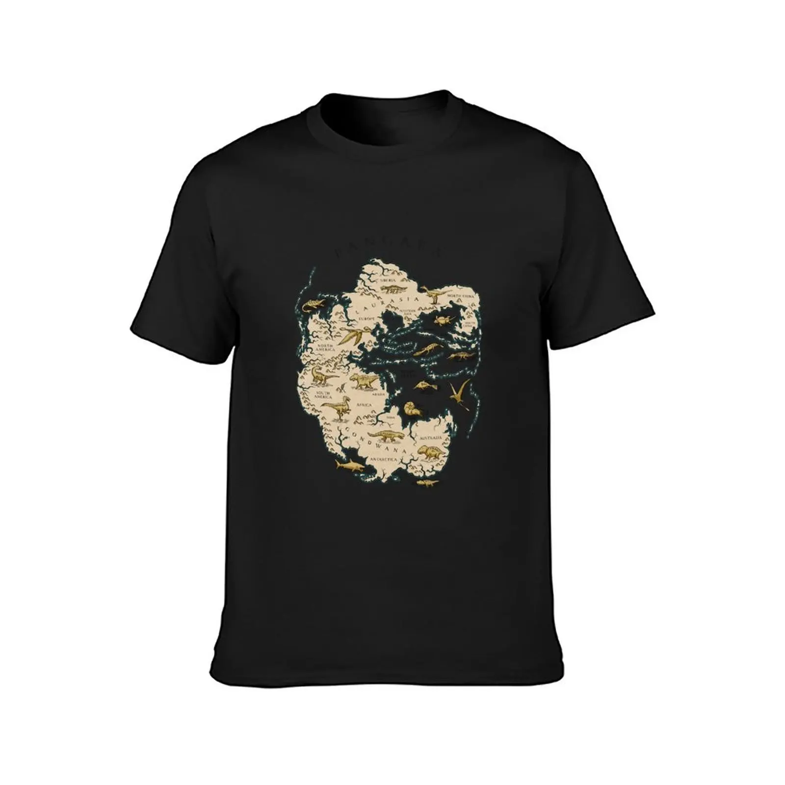 map of the supercontinent Pangaea T-Shirt shirts graphic tees Blouse oversized tees t shirt men