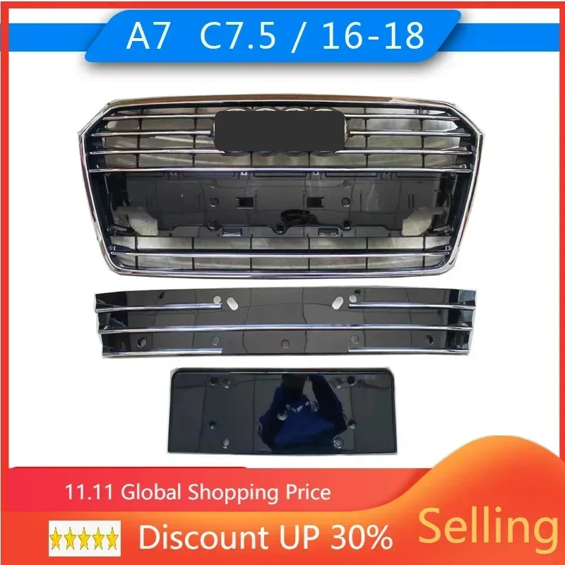 Car Front Bumper Grille Grill For  Audi A7 2016 2017 2018 A7 C7.5 Original car model auto Racing grills