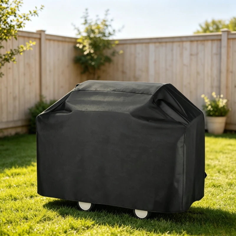 420D BBQ Grill Barbeque Cover Anti-Dust Waterproof Weber Heavy Duty Charbroil BBQ Cover Outdoor Rain Protective Barbecue Cover