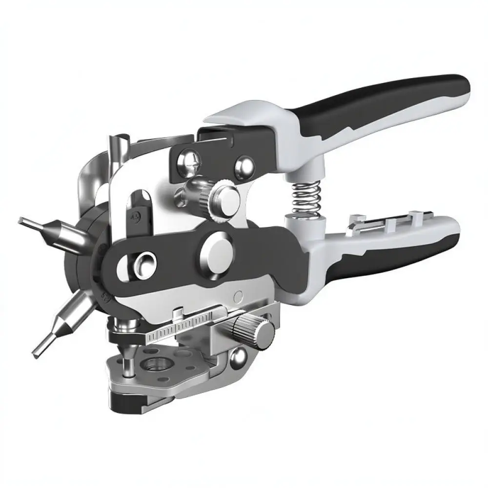 For Worfan S2 Alloy Steel Manual Belt Hole Puncher Tool Leather Craft Watch Strap Repairing Handheld Applicator