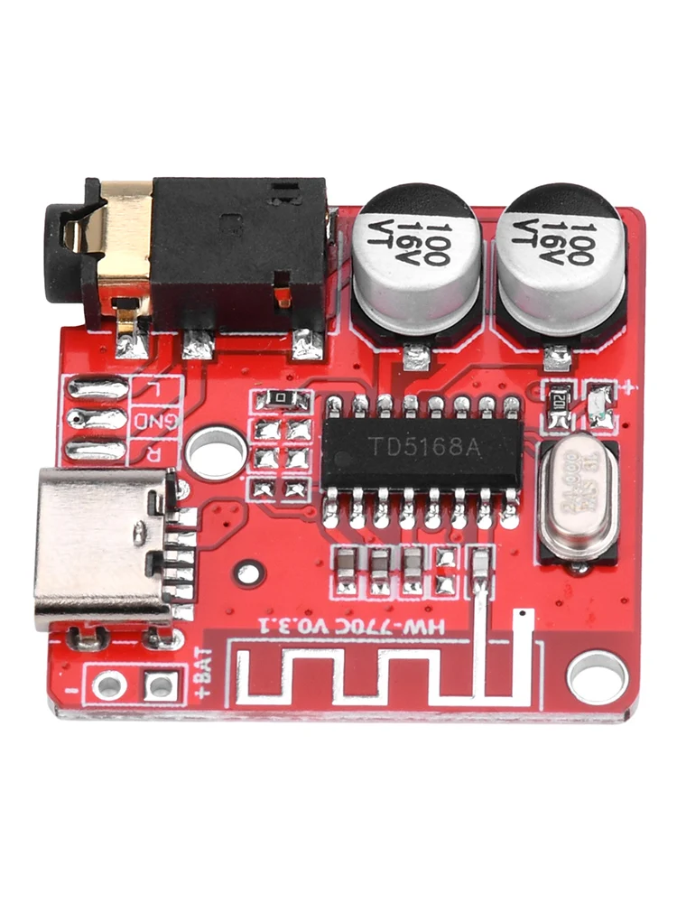 Papan Receiver Audio Bluetooth 3.7, papan dekoder Lossless MP3 nirkabel, modul Amplifier Stereo 5.1-5V 1-5 buah