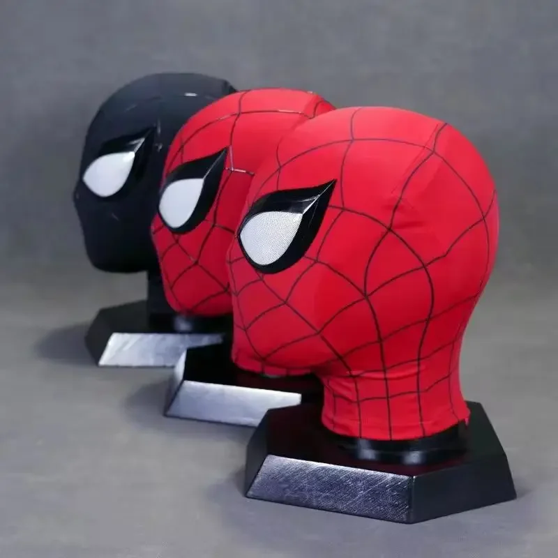 Marvel 1:1 3d homem-aranha máscara nova marca com casca facial artesanal homem-aranha traje de halloween máscara crianças presentes legais