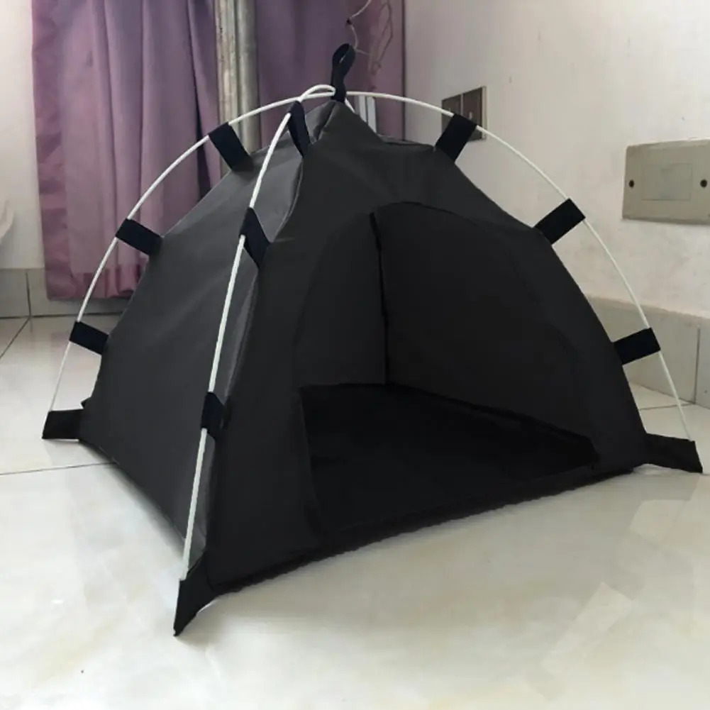 Portable Pet Tent Solid Color Waterproof Oxford Cloth Foldable Dog Outdoor Indoor Nest House Pet Supplies