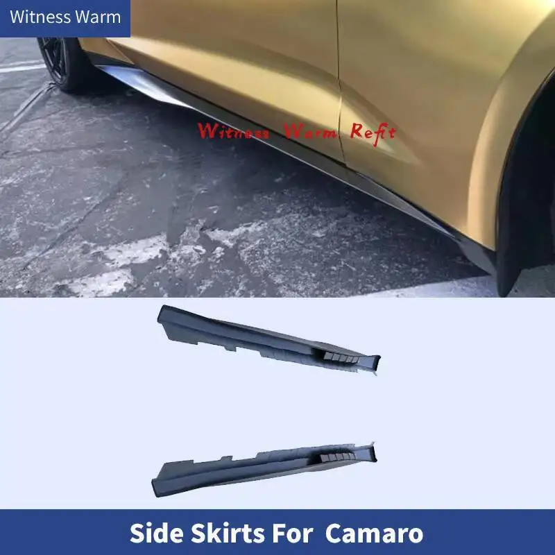 Mathiateur de pare-chocs à lèvres latérales PP, jupe latérale, kit de carrosserie, adapté pour Chevrolet Camaro 2016, 2017, 2018, 2019, 2020
