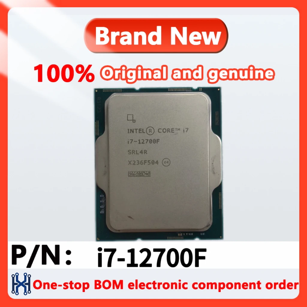 1pcs/lot   Intel Core i7 I7-12700F 12700F i712700F, 2,1 GHz, doce núcleos, veinte hilos, 10NM, L3 = 25M, 65W, LGA 1700, nuevo