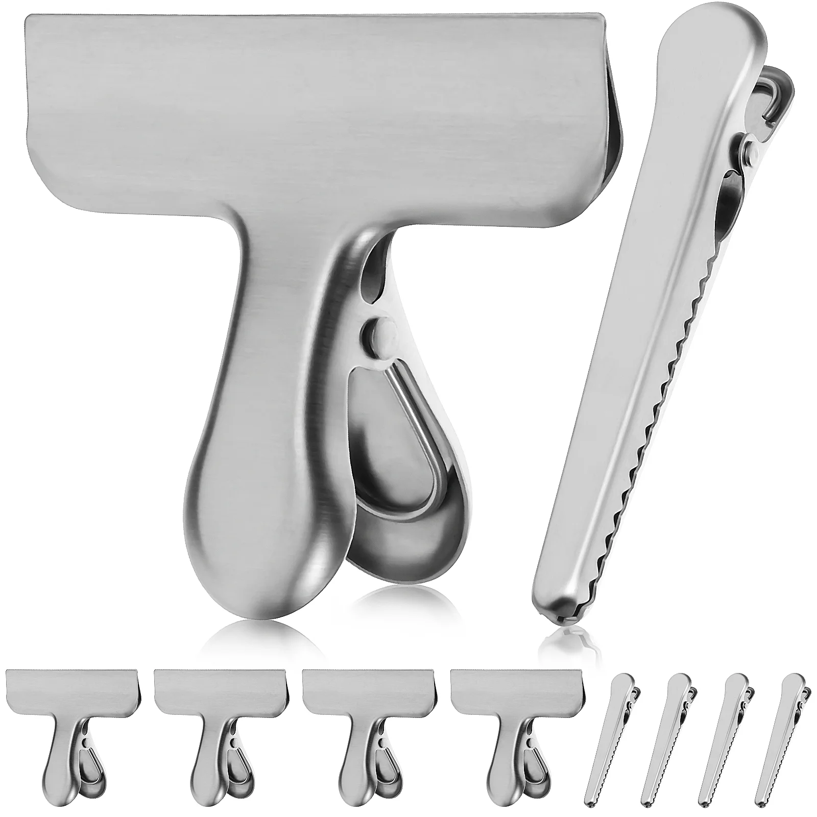 10 Pcs Food Sealing Clip Bag Clips Snacks Candy Freezer for Storage Small Bags Flat