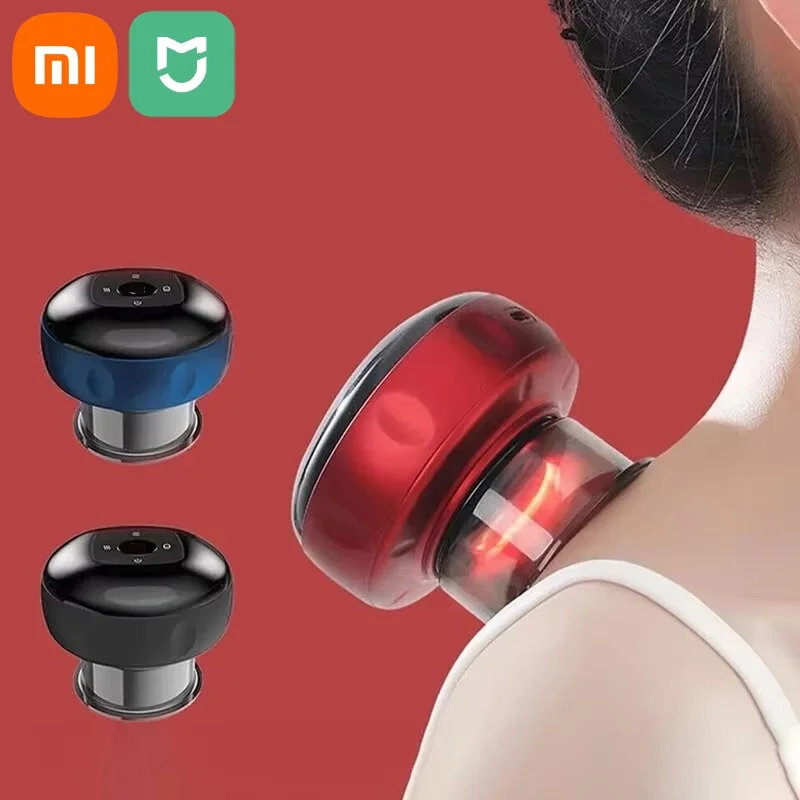 Xiaomi MIJIA Intelligent Body Scraping Massage Smart Electric Vacuum Cupping Heating Suction Cup Device Back Neck Arm Massger