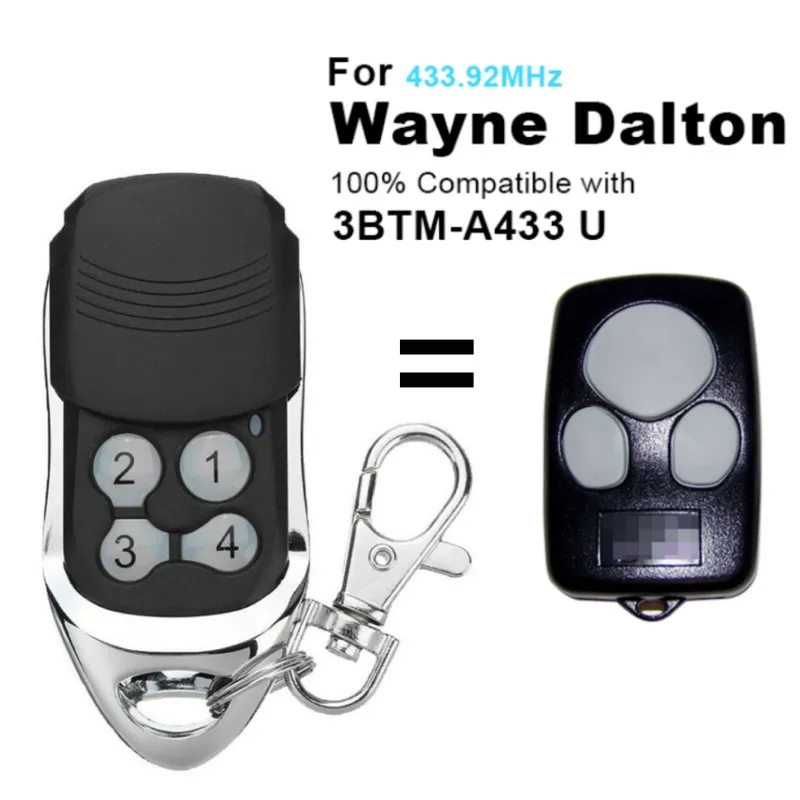 Wayne Dalton 3BTM-A433 U garage door remote control 433.92MHz rolling code transmitter remote control for gate