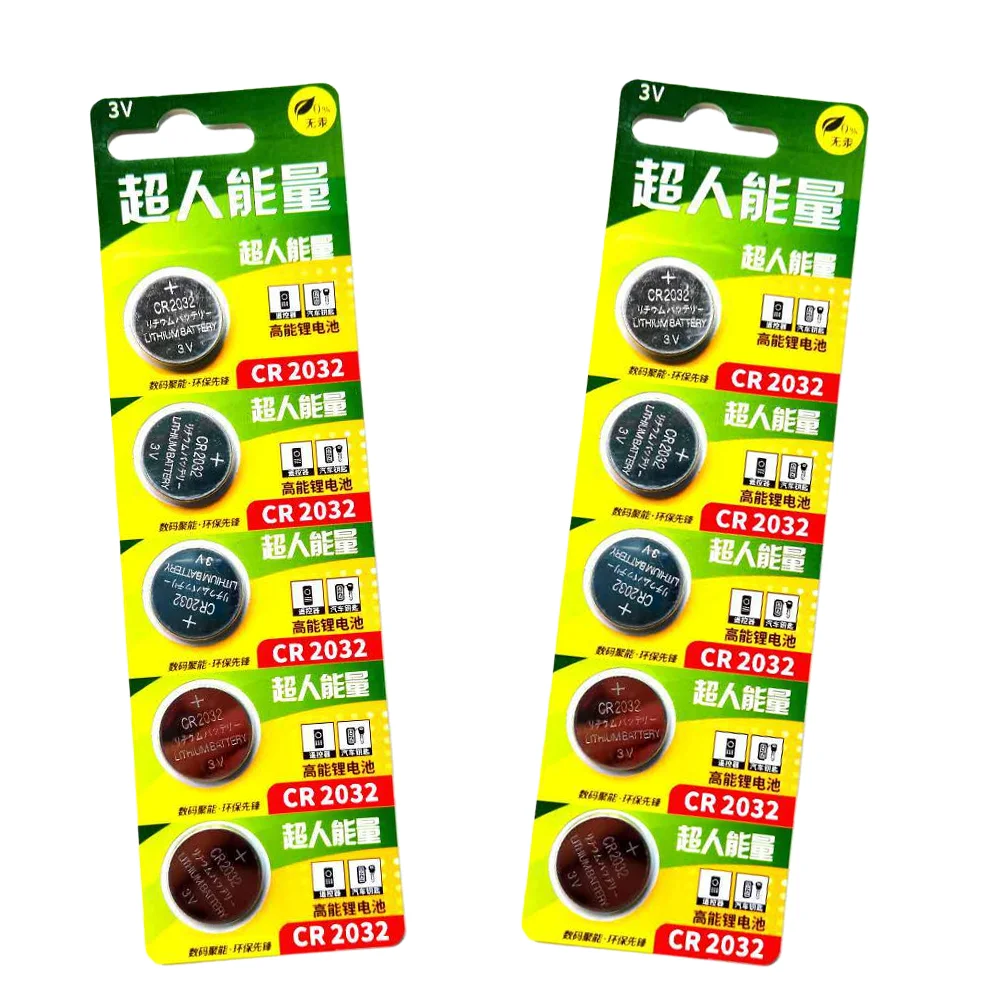 CR2450 CR2032 5Pcs LR44 10Pcs Button Battery, 3V 1.55V Lithium Alkaline with Free Screwdriver for Car Key Watch