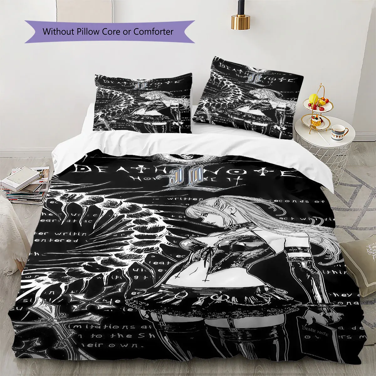 Death Note Comfor Duvet Cover Kid's Bedding Set,Extra Large Size Ideal Gift Various Sizes Available -HE5
