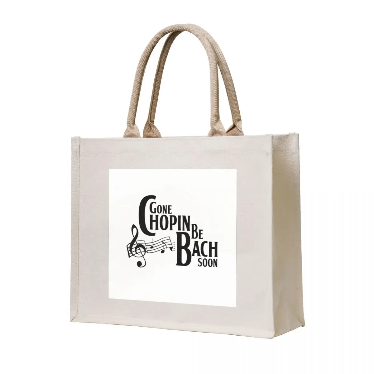 Gone Chopin Be Bach Soon Tote Bag Canvas Gift bags Shopper