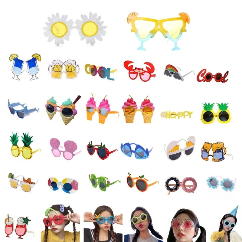 

Luau Party Eyewear Hawaiian Funny Plastic Sunglasses Summer Party Decors Party-Favor for Teens Party Supplies