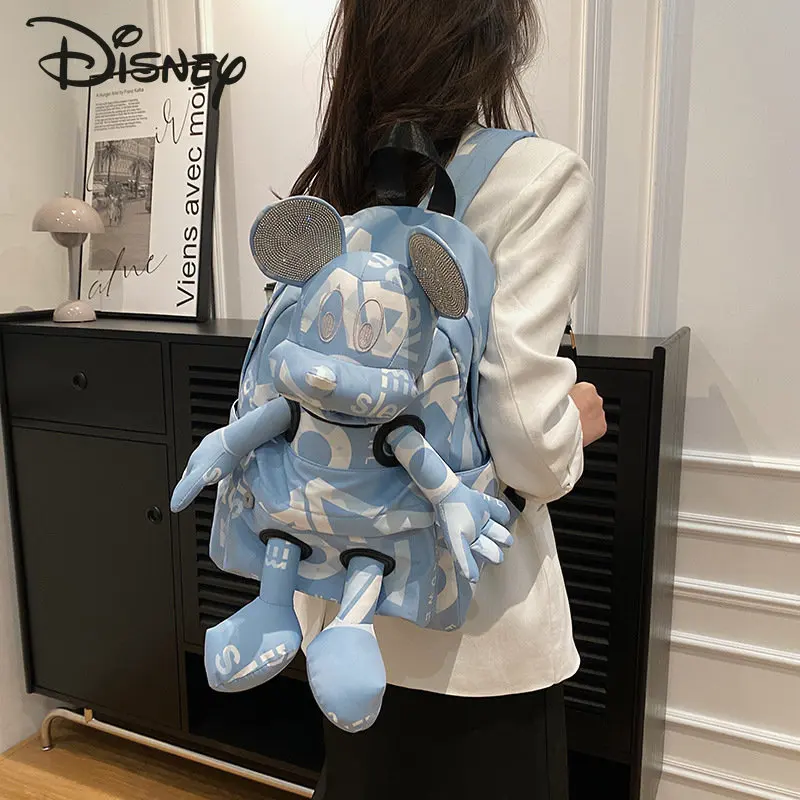 Disney-Cartoon Butter Backpack, Sac à dos étudiant polyvalent, Mode décontractée, Grande capacité, Haute qualité, Nouveau