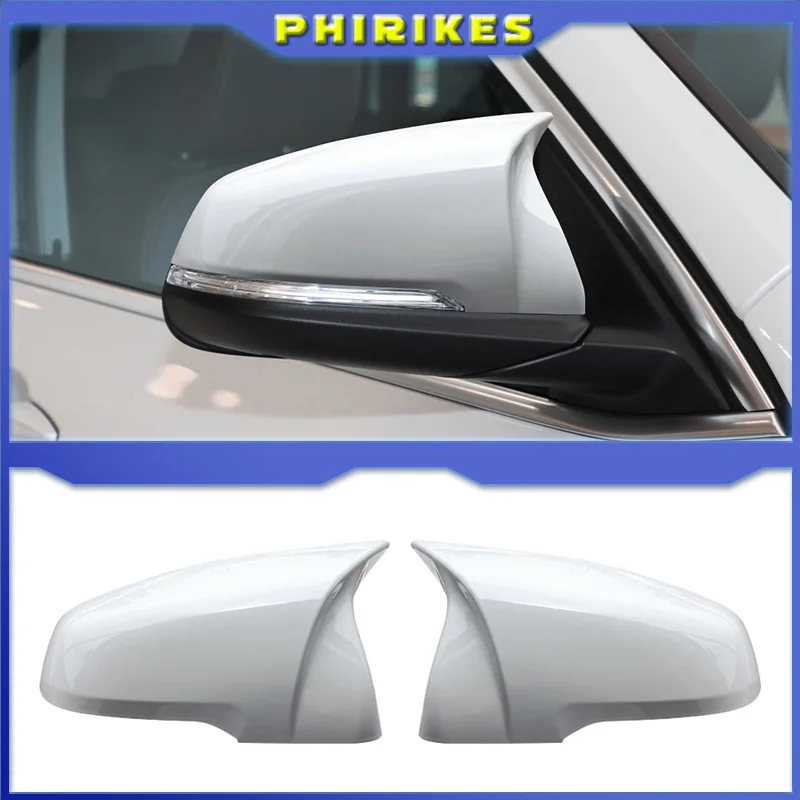 

2PCS Glossy Black Side Wing Modified Rearview Mirror Cover Caps for BMW X1 F48 X2 F39 Z4 G29 2GT F45 F46 F52 F40 Toyota Supra