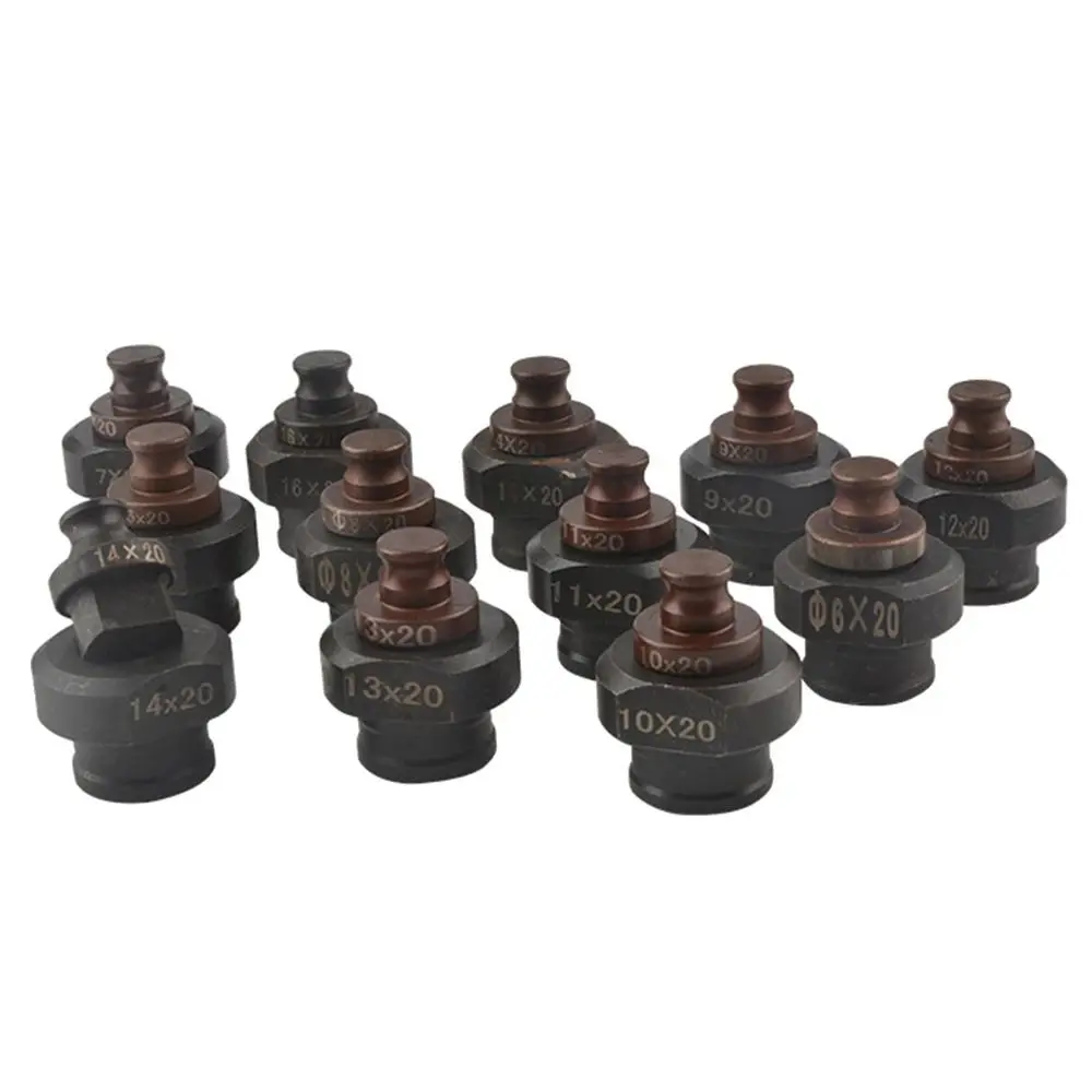 1Pcs Durable Round Hole Punching Mould 4.2-16.5mm Metal Hydraulic Punching Die MHP-20 for Electric Hydarualic Punching Machine