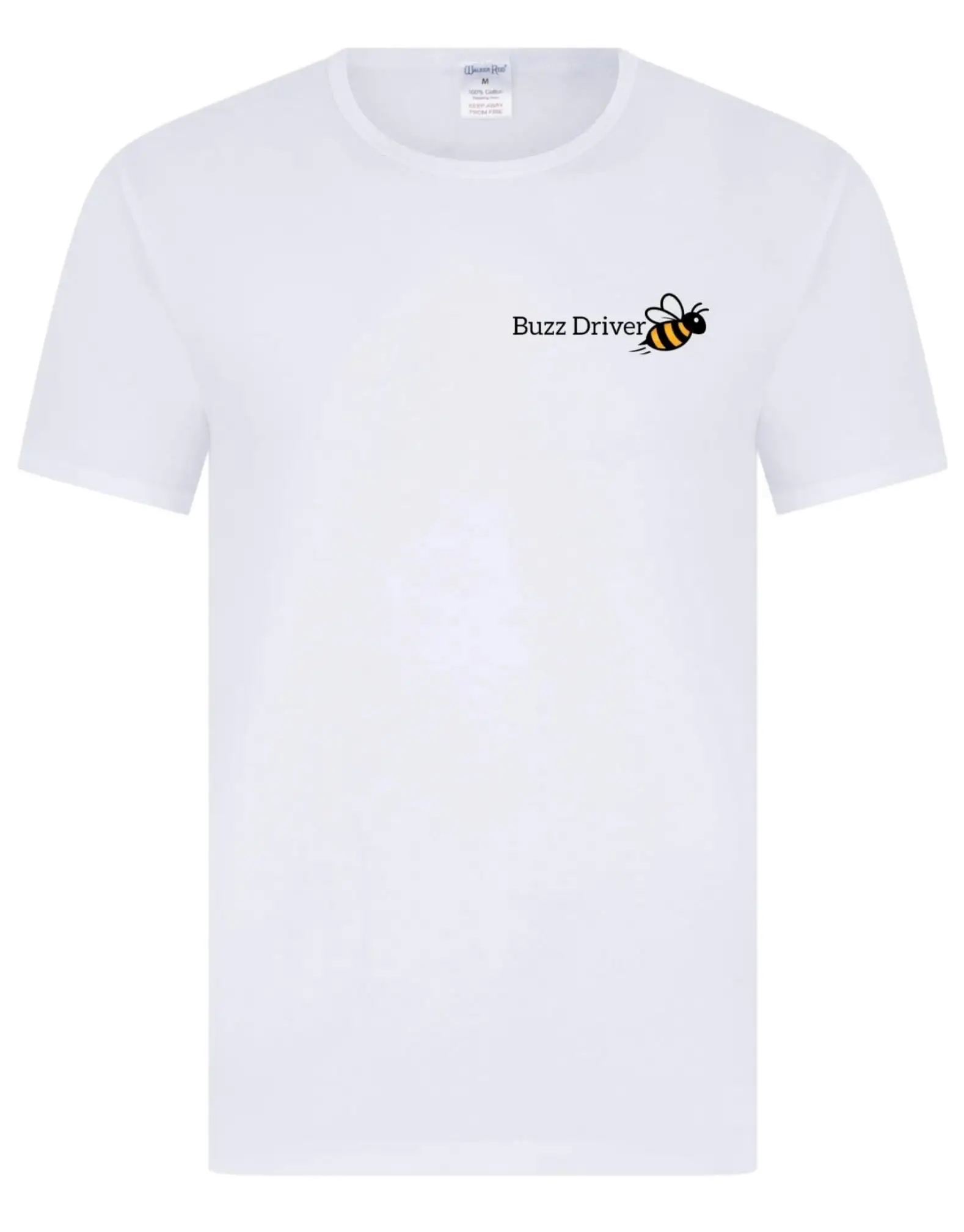 Buzz Driver Classic Casual T-shirt, Featuring A Hand-embroidered Letter Design, Inspired By Our Popular ID Buzz Model.
