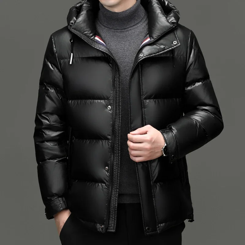 New Arrival Winter Jacket 90% White Duck Down Jackets Men,mens Thicken Warm Parkas Winter Down Coat,autumn Hooded Parkas Men