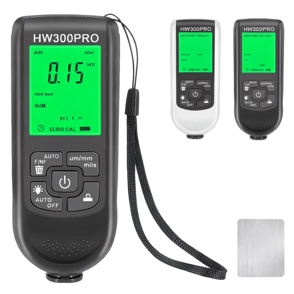 For HW 300PRO Precise Coating Thickness Meter Digital Auto Paint Film Gauge Measurement Tool For Metal Inspection