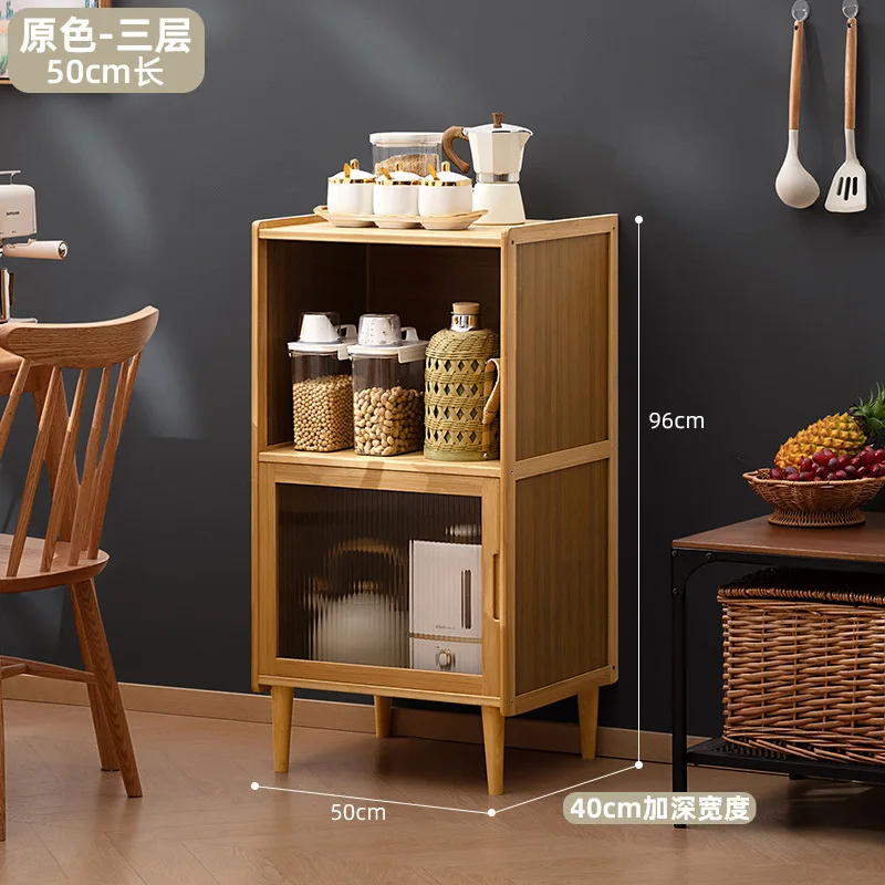 Kitchen Shelf Finishing Rack Seasoning  Storage  Kitchen Supplies Household  Dining Side Cabinet Multi-layer