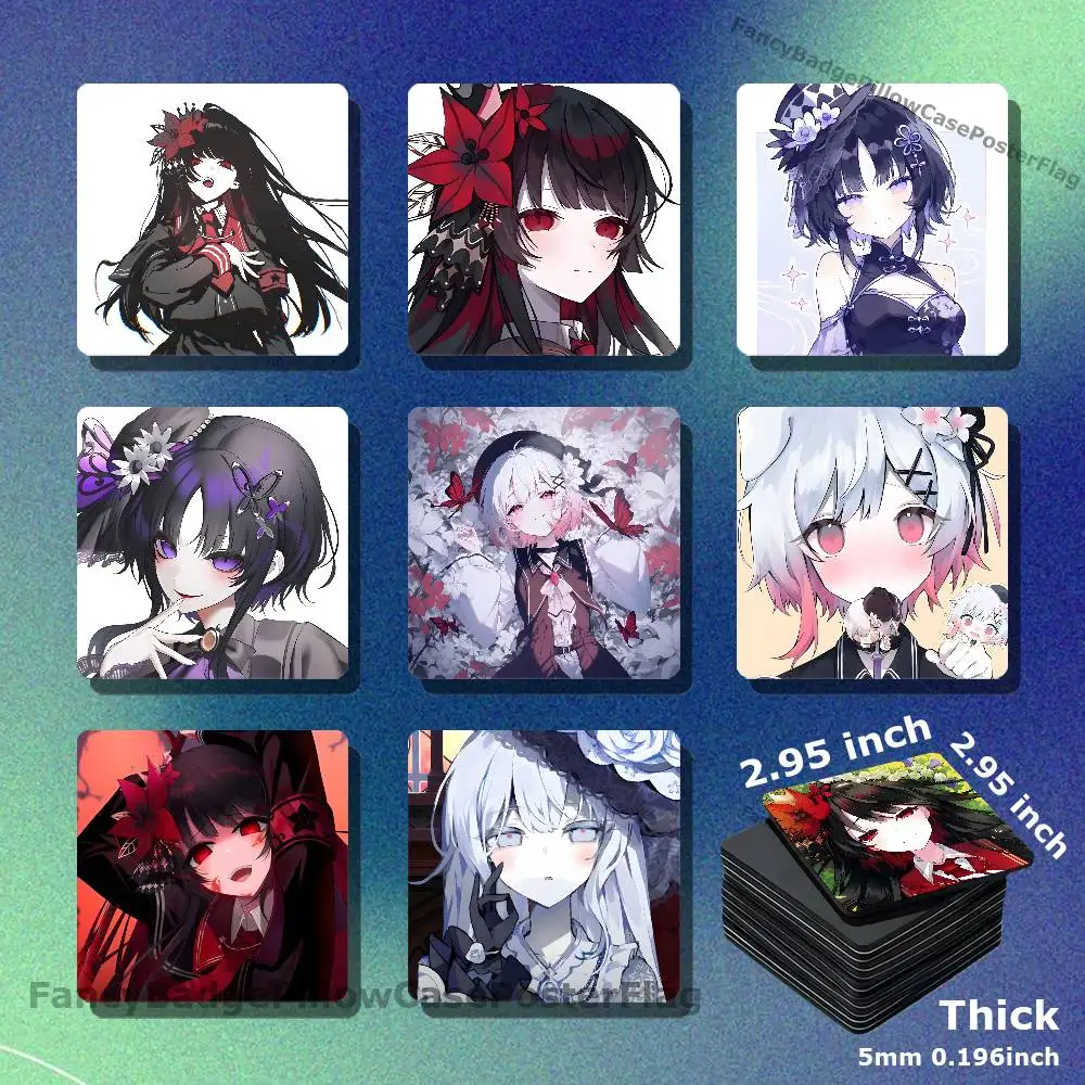 M-Magical Girl Witch Trials DIY Refrigerator Magnet Creativity Handmade Creation Acrylic Fridge Magnetic Sets Accessories