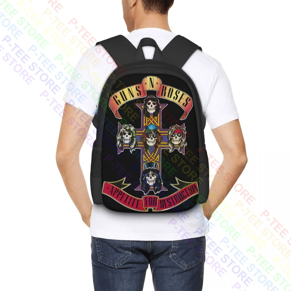 Guns N Roses Appetite For Destruction P-741Backpack Large Capacity Training Sports Bag