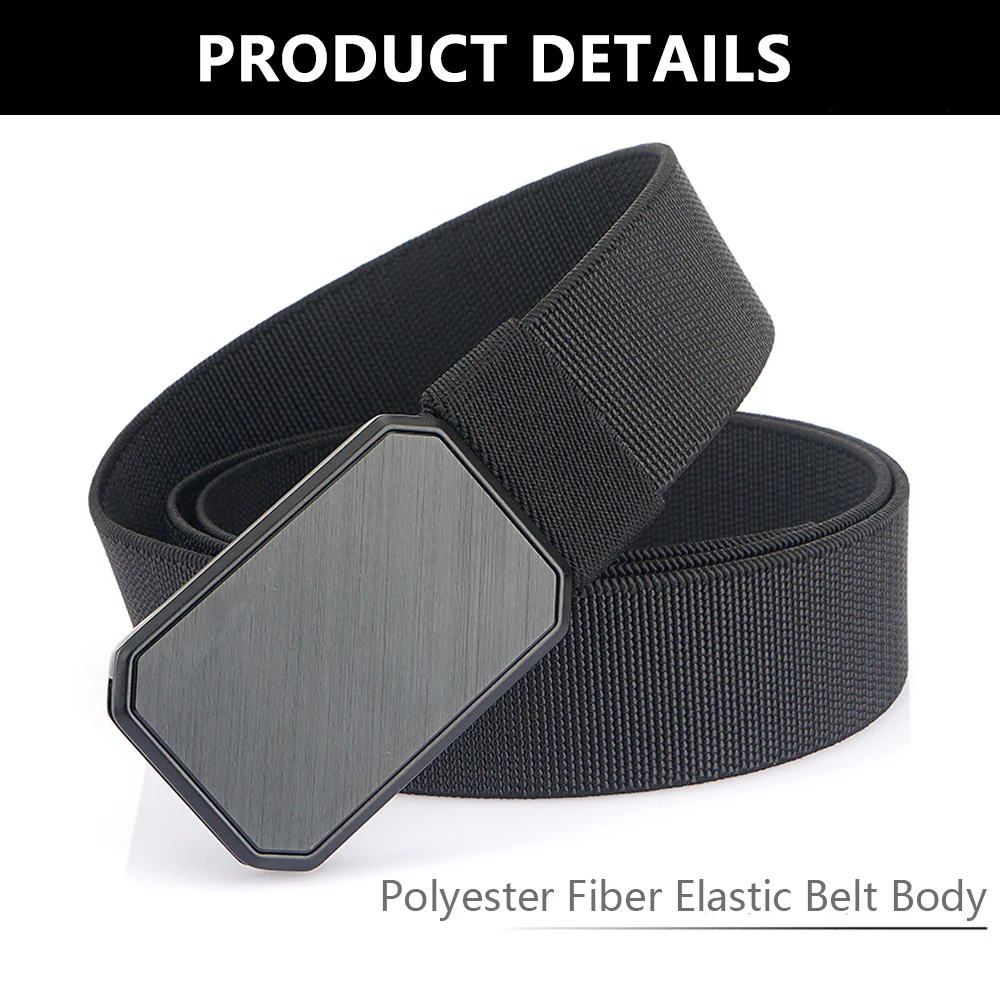 ALPTACTICS Magnetischer elastischer Gürtel für Herren, Legierungsschnalle, Schnellverschluss, Unisex, dünner Gürtel, 35 mm, Gürtel für Herren und Damen, Jeans, Bund, Gürtel – Detail 8