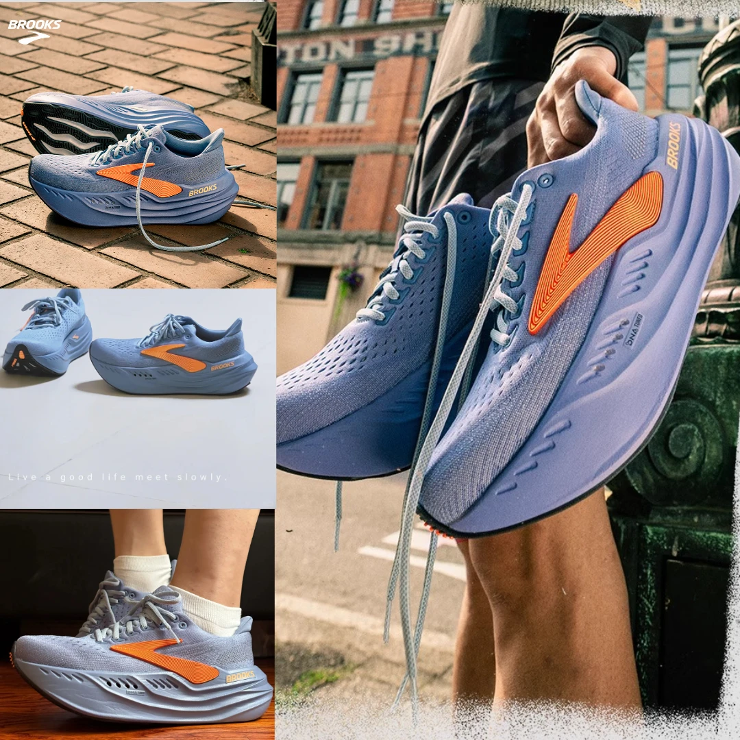 Original Brooks Glycerin Max - Semelle intérieure double densité, GlideRoll Rocker Tech, chaussures de jogging confortables