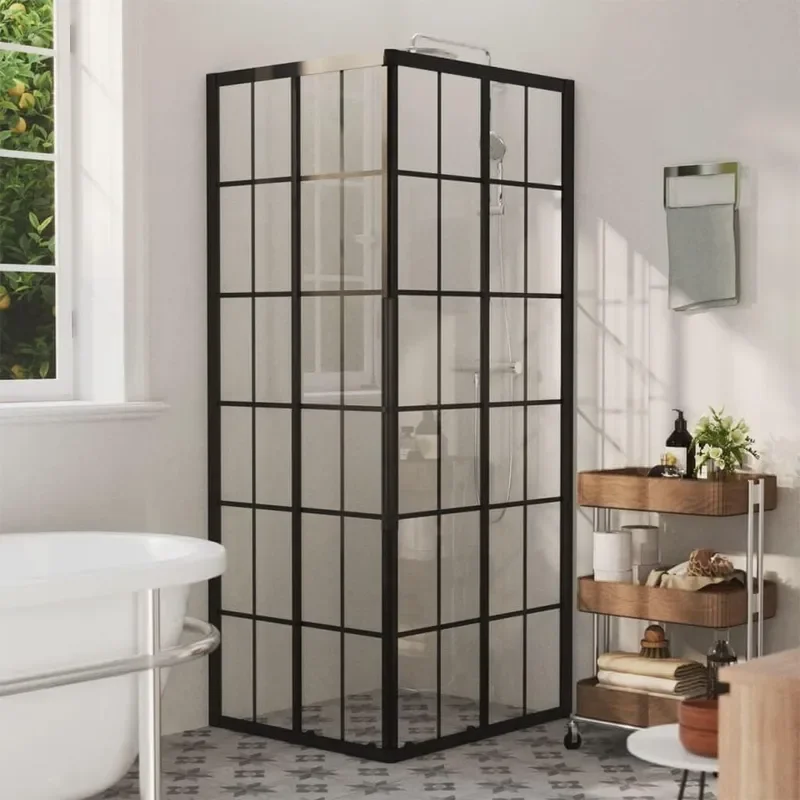 Aluminum Shower Cabin with Clear Glass 31.5x27.6x70.9 Inches Easy Installation with Mounting Materials