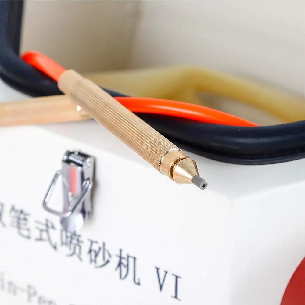 Dental Laboratory Sandblasters with LED Electric Twin-Pen Blasting  Sandblasting Machine for Jewelry Restoration Laboratory