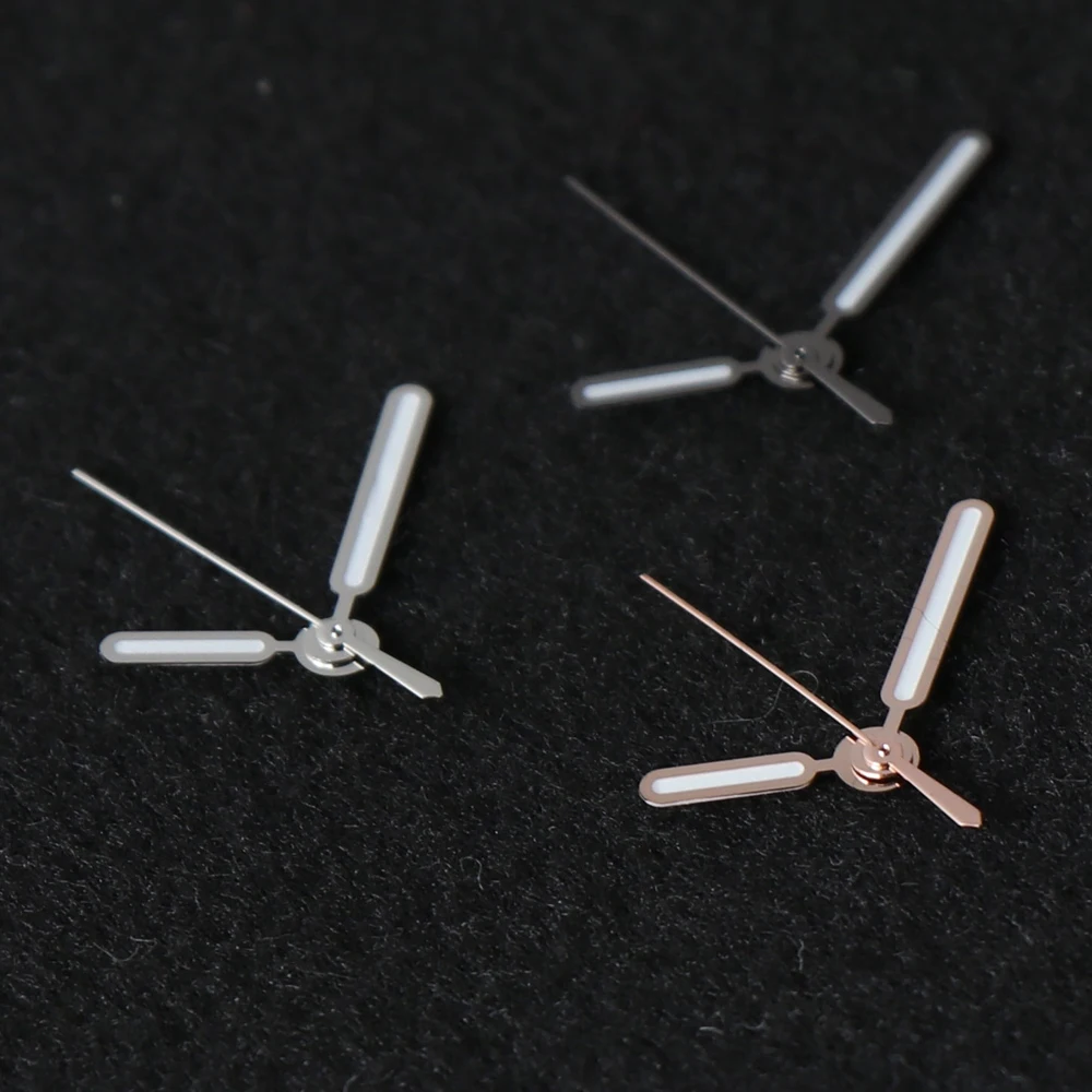 8.5*12.5*12.5 مللي متر NH35 ساعة اليد ل Seiko نوتيلوس NH35 NH36 ساعة يد تعمل بالحركة إبرة الأيدي الأخضر لوم الفضة خمر اكسسوارات