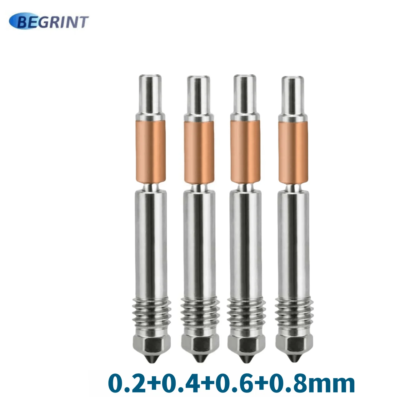 BEGRINT Hotend Upgrade TZ V6 3.0 Hot-End-Keramikheizung Einteilige Düse aus gehärtetem Stahl für Ender 3 Ender 3 V2 Ender 3 Pro VORON 2.4 3