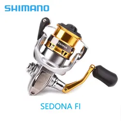 Original SHIMANO SEDONA FI 3+1BB Metal Spool Sea Fishing Wheels HAGANE GEAR 3-11KG Spinning Fishing Reel