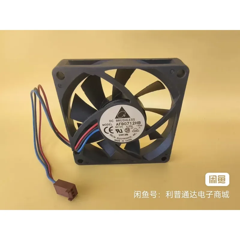 for Delta AFB0712HB Cooling Fan 70mm 12V DC Brushless Computer Case CPU Cooler Replacement Part High Airflow Quiet Operation