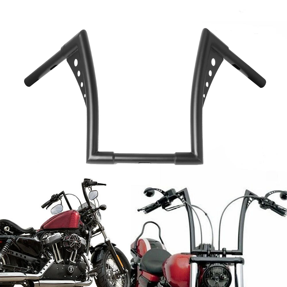 

Modification Motorcycle 10'' 12'' 14" 16" Rise Ape Hangers Handlebar For Harley Dyna FLHT FXST Softail FLSTF Sportster XL 883