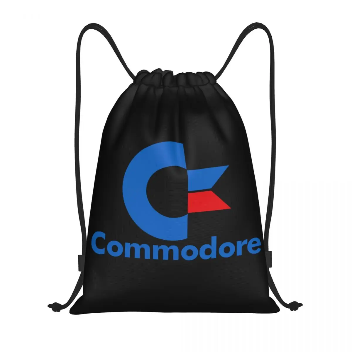 Custom Gamer Commodore Computer Logo Retro Cool Fun Drawstring Bag for Training Yoga Backpacks  Geek Nerd Sports Gym Sackpack