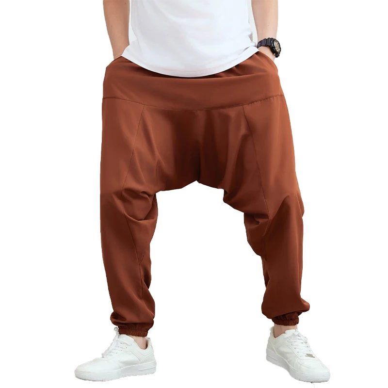 

Men's Harem Pants Solid Color Pattern Printed Casual Yoga Trouser Breathable Lightweight Quick Drying Mens Clothing