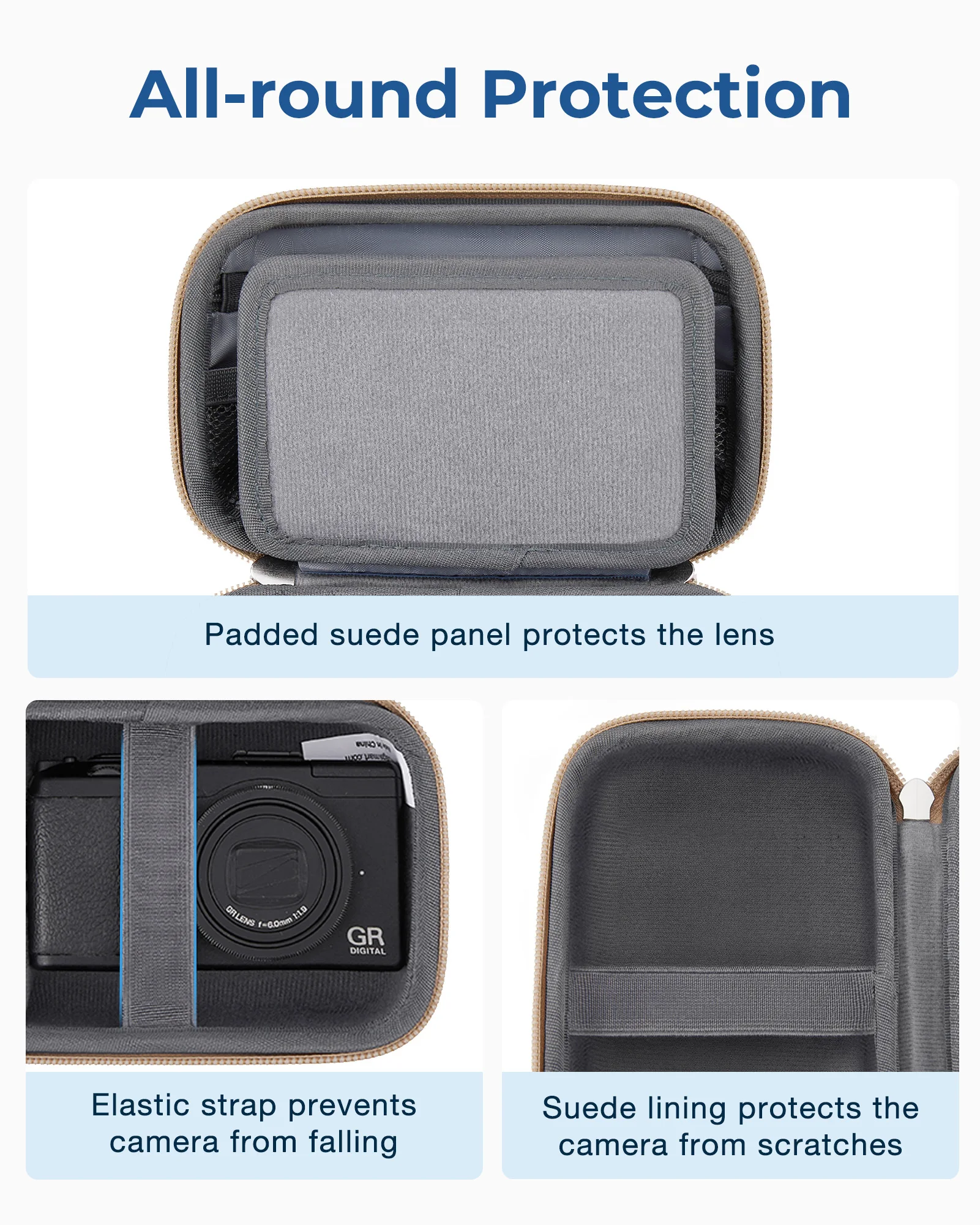 BAGSMART Digital Camera Case Protective Lightweight Camera Case with 2 Carrying Ways Waterproof and Shockproof Small Camera Bag