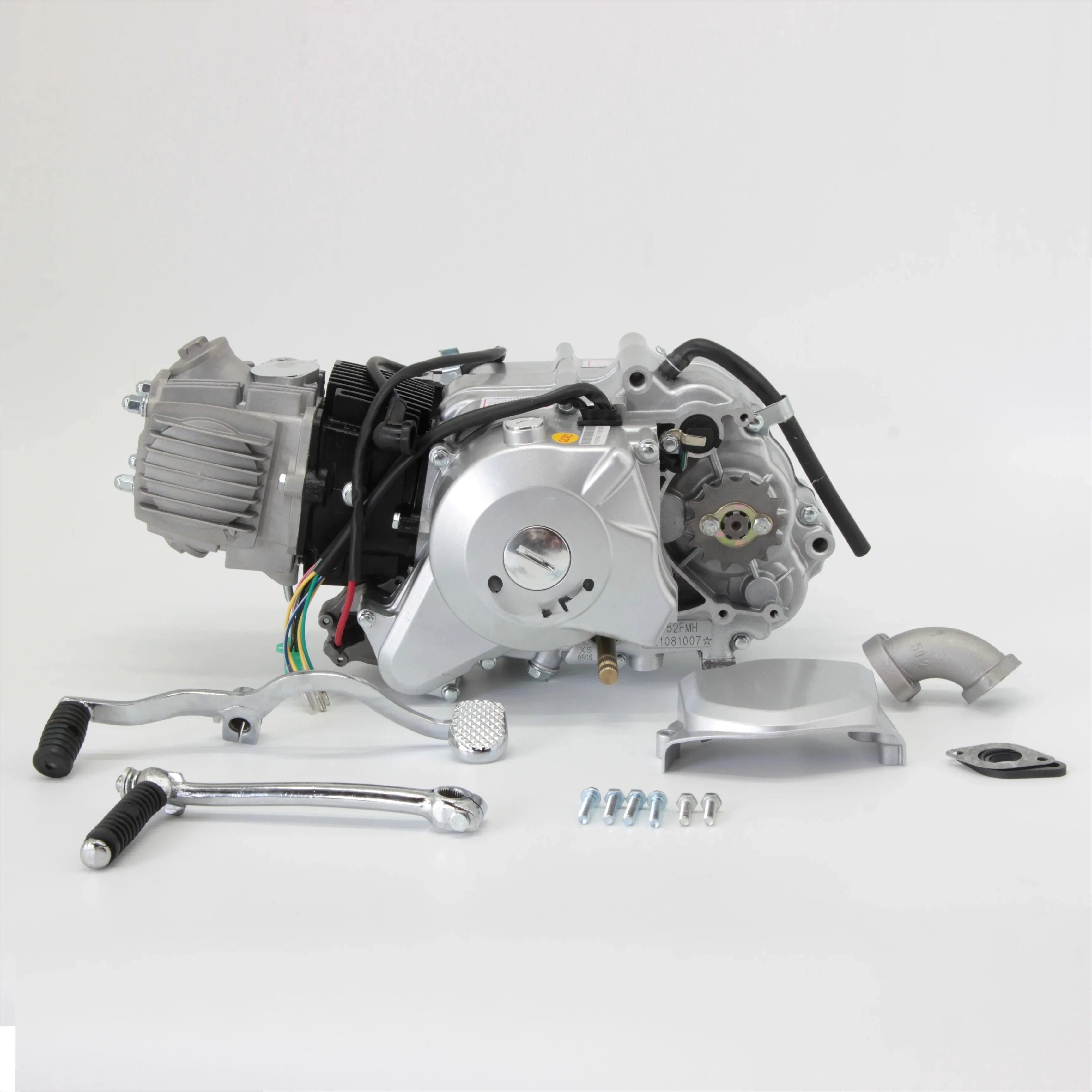 Motorcycle Engine Assembly 110cc Electric Start Automatic for ATV Air Cooled Single-Cylinder Engine