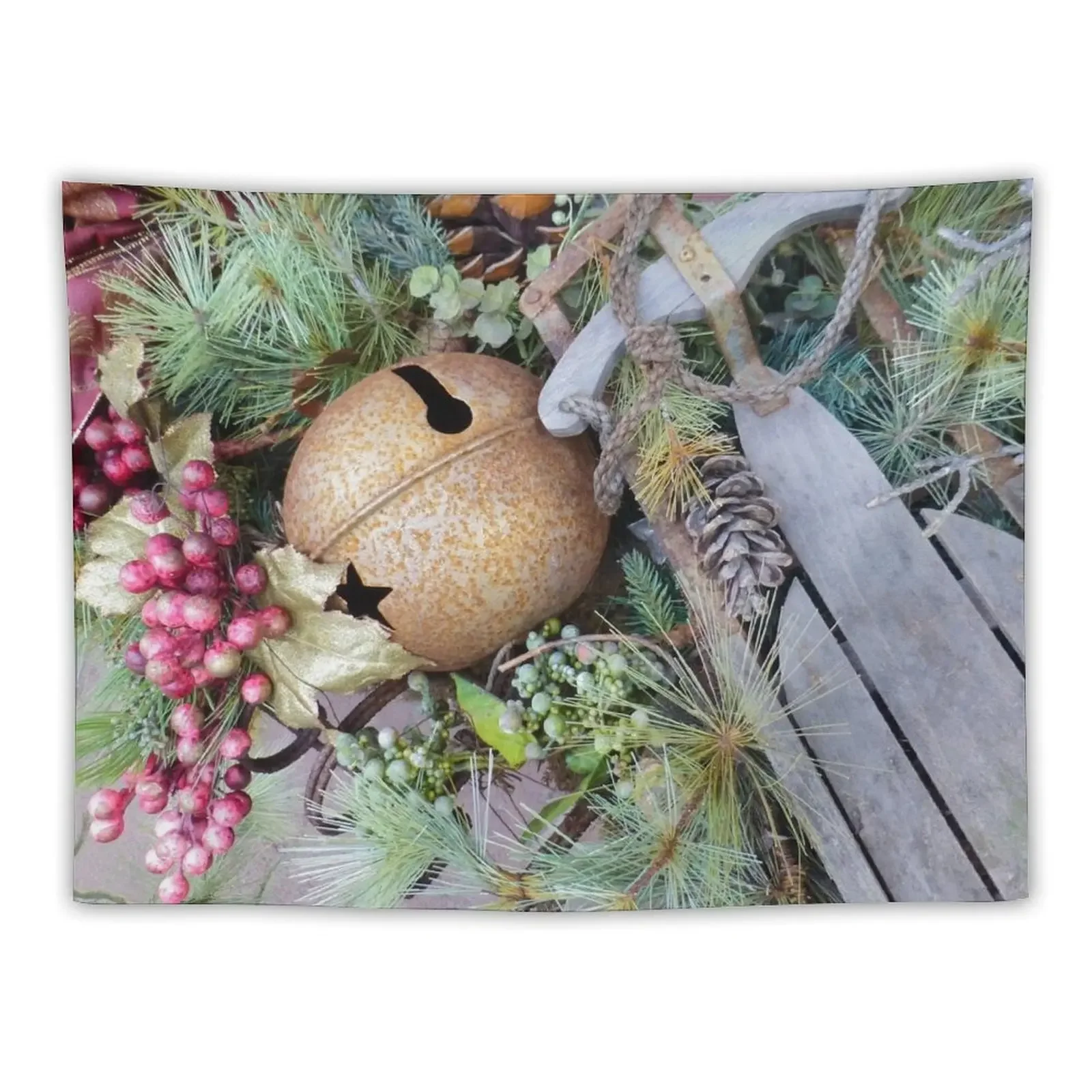 Sleigh Bell Tapestry Home Decorations Aesthetic Decoration Tapestry