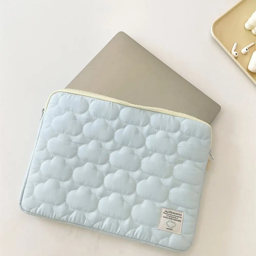 Weiche Laptoptasche im koreanischen Stil, tragbare Wolken-Laptop-Hülle, gepolstert, leicht, Computertasche, Notebook-Aufbewahrung